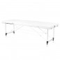 Mesa de masaje plegable confort aluminio blanco 3 segmentos