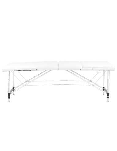 Associate Article 126968 STÓŁ SKŁADANY DO MASAŻU ALUMINIOWY KOMFORT 3 SEGMENTOWY WHITE