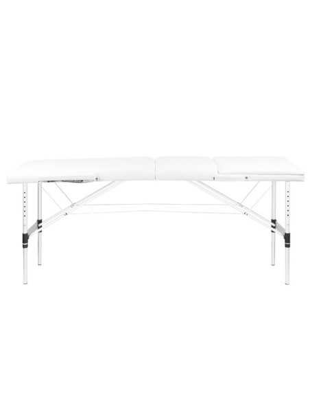 Associate Article 126968 STÓŁ SKŁADANY DO MASAŻU ALUMINIOWY KOMFORT 3 SEGMENTOWY WHITE