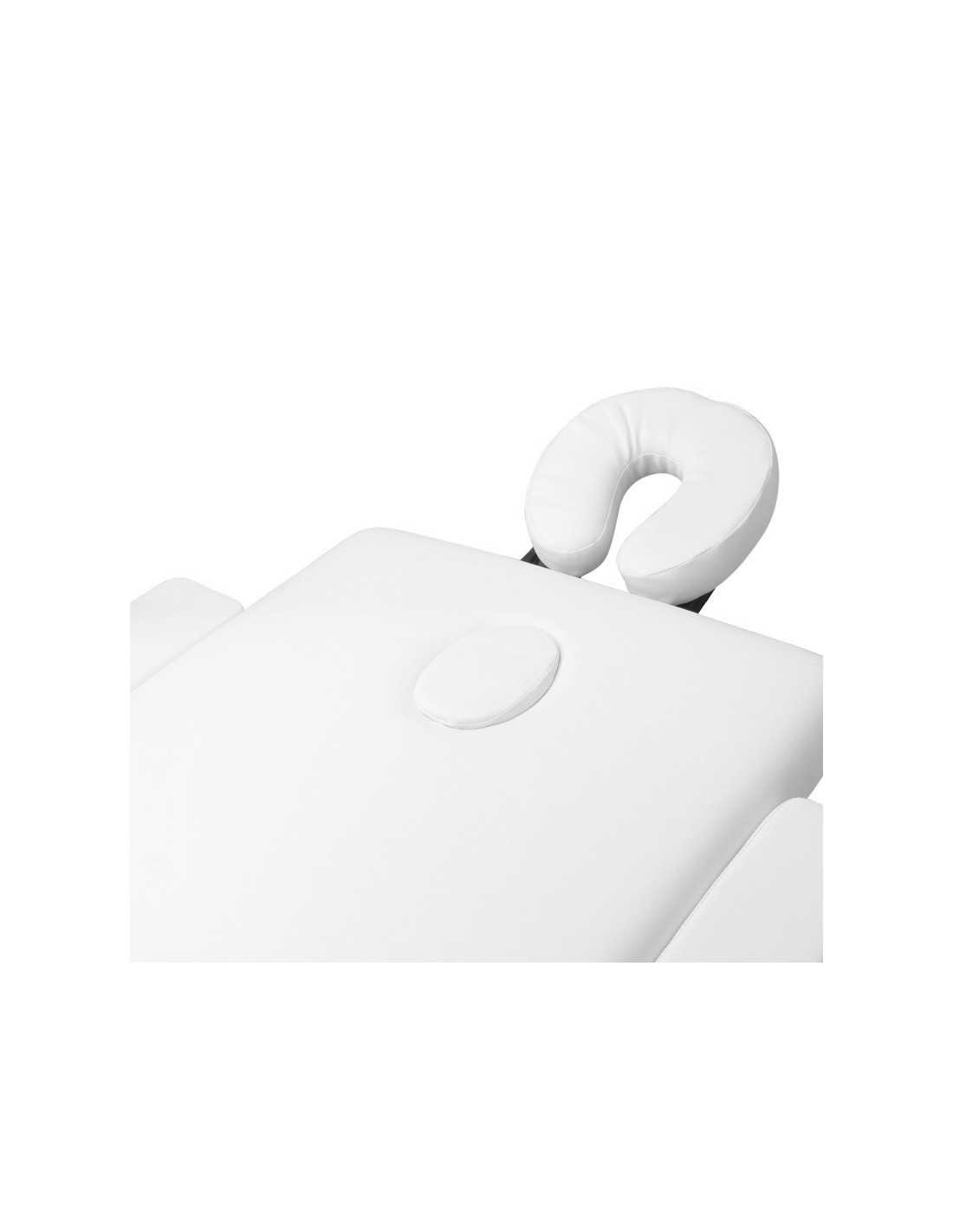 White Aluminum Folding Massage Table, Comfort, 3 Segments
