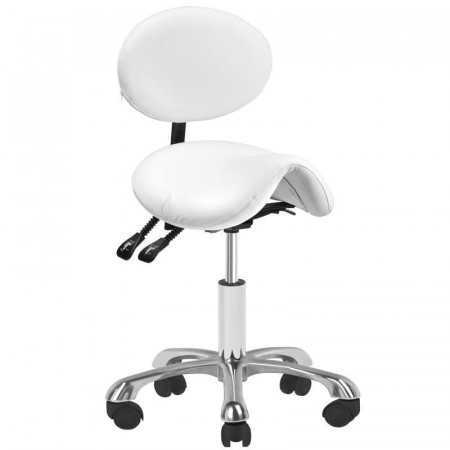 Tabouret roulettes  100763 TABOURET COSMETIQUE 1025 BLANC GIOVANNI