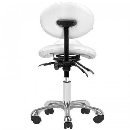 Tabouret roulettes  100763 TABOURET COSMETIQUE 1025 BLANC GIOVANNI