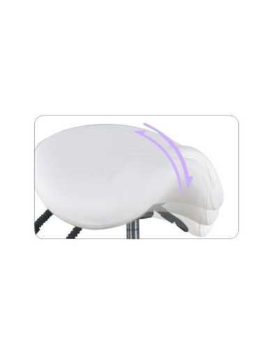 Stool with wheels 100763 COSMETIC STOOL 1025 WHITE GIOVANNI