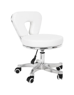 Banco com rodas 104241 Banco com rodas para pedicure 9266 branco