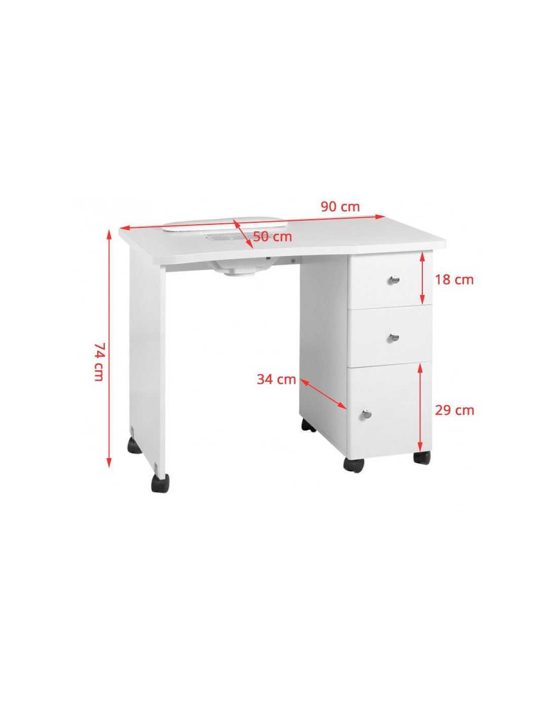 Livia G963 white manicure table