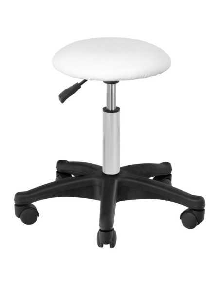 Tabouret à roulettes AM-312 BLANC