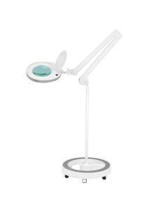 Lupa elegante 6025 60 led smd 5d lâmpada com tripé