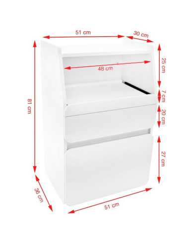 Zugehöriger Artikel 106675 SZAFKA AZZURRO MIDI 970 BIAŁA +
