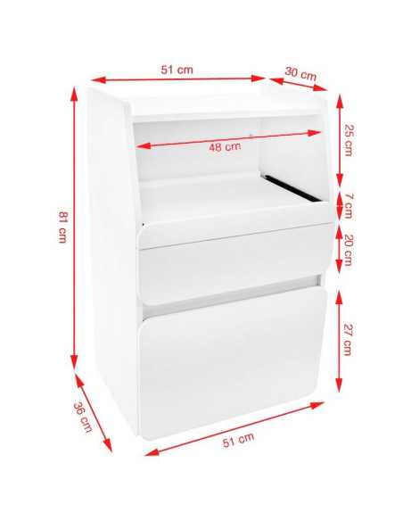 Artículo asociado 106675 SZAFKA AZZURRO MIDI 970 BIAŁA +