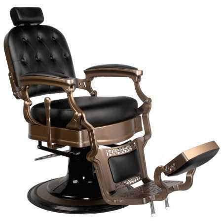 Sillón peluquero ernesto acolchado negro 