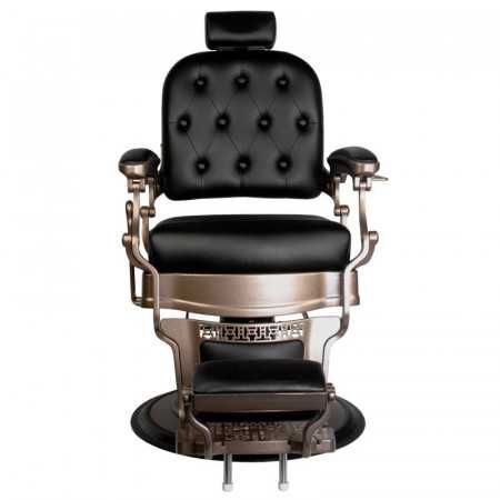 Sillón peluquero ernesto acolchado negro 