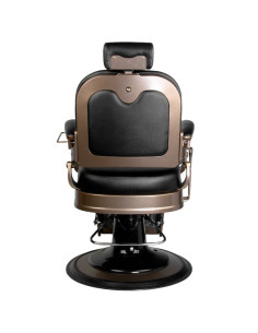 Fauteuil barbier ernesto capitonné noir 2