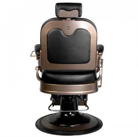 Fauteuil barbier ernesto capitonné noir 