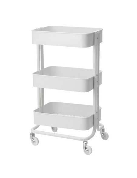 Table - chariot cosmetique hs05 blanc 