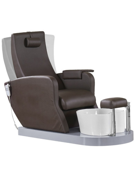FAUTEUIL SPA POUR PÉDICURE MARRON 