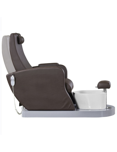 FAUTEUIL SPA POUR PÉDICURE MARRON 