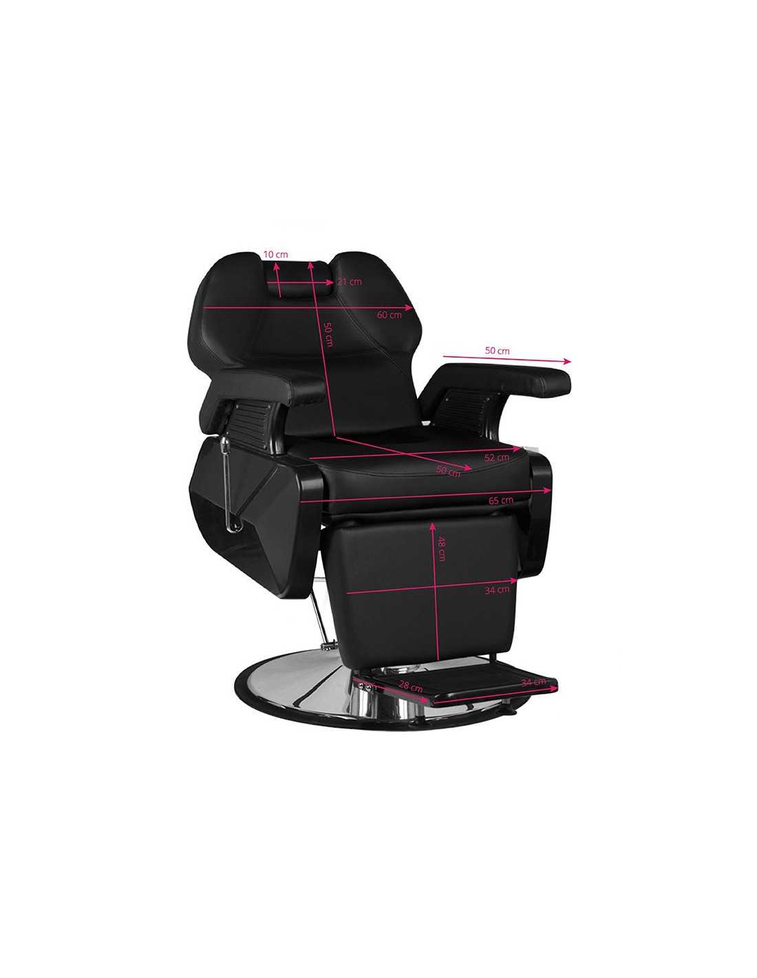 New York Barber chair – Compact Matte Black & Urban Comfort 