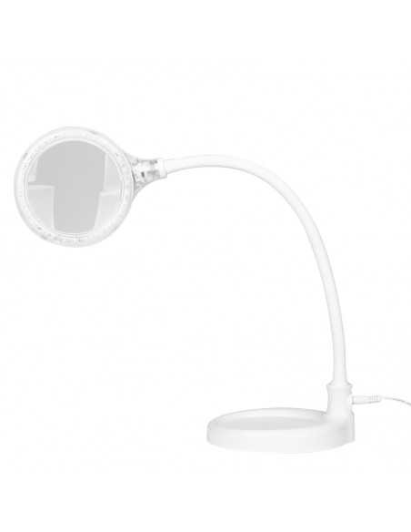 Lupa elegante lampada elegante 30 led smd 5d con base e clip per scrivania 