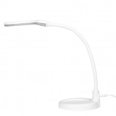 Lupa elegante lampada elegante 30 led smd 5d con base e clip per scrivania 