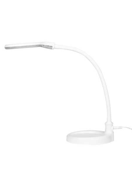 Lupa elegante com lâmpada de 30 LEDs SMD 5D, com base e clipe para mesa