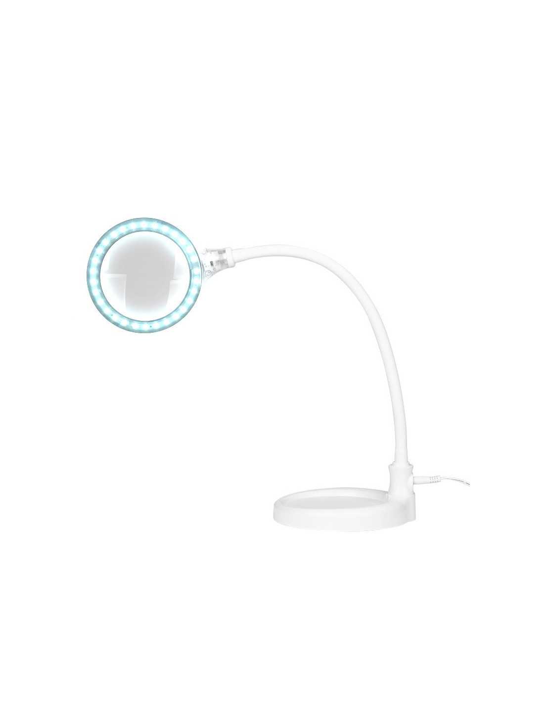 Lupa elegante elegante lamp 30 led smd 5d with base and clip for desk