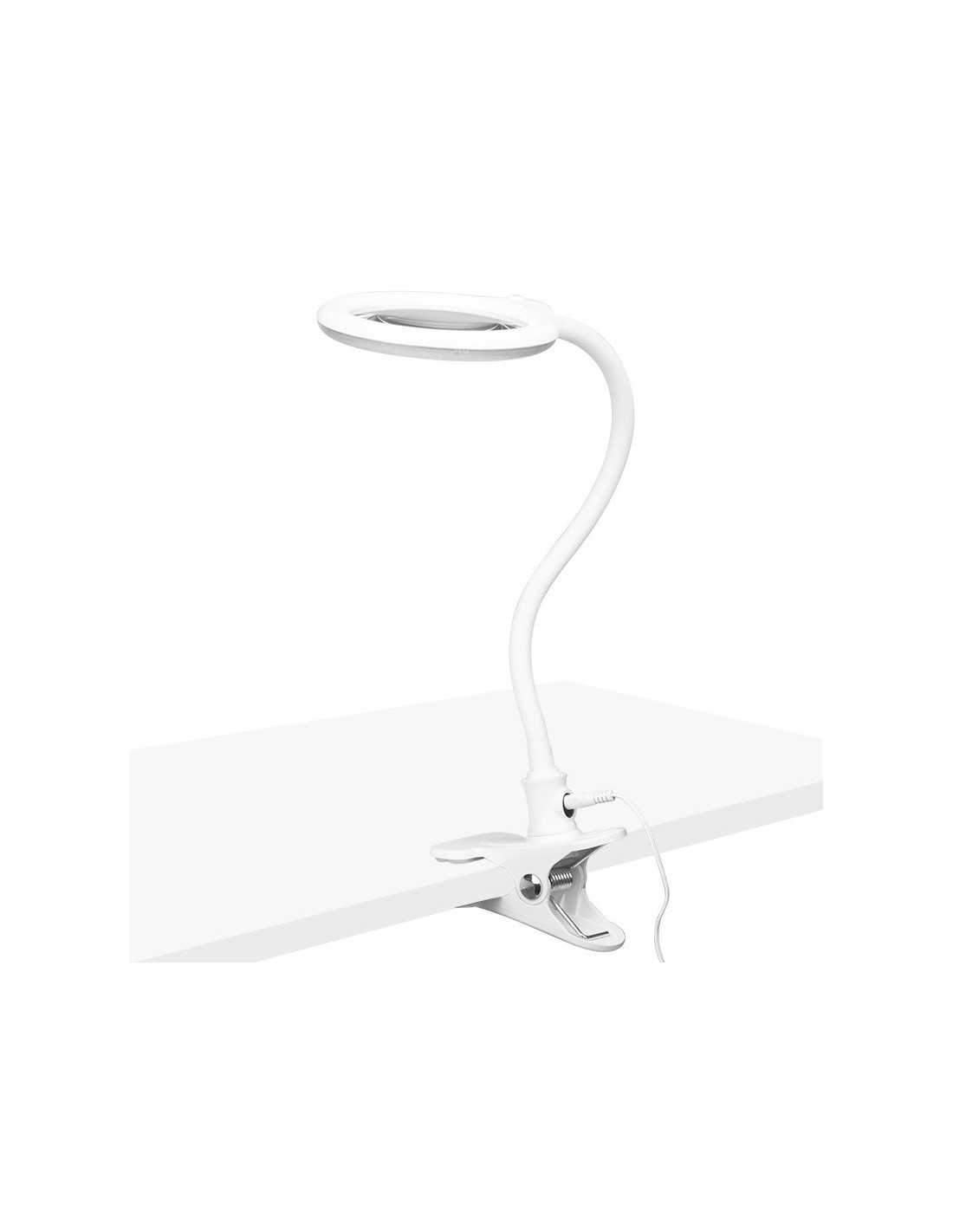 Lupa elegante elegante lamp 30 led smd 5d with base and clip for desk