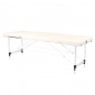 Aluminum comfort folding massage table 3 cream segments