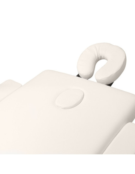 Mesa de Massagem 130790 MESA DE MASSAGEM DOBRÁVEL CONFORTO ALUMÍNIO 3 SEGMENTOS CREME