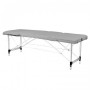 Table de massage pliante 130791 Table pliante pour massage confort aluminium 3 sections gris