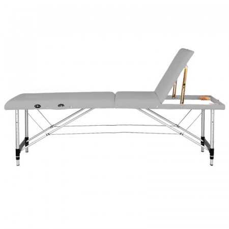 Associate Article  130791 STÓŁ SKŁADANY DO MASAŻU ALUMINIOWY KOMFORT 3 SEGMENTOWY SZARY