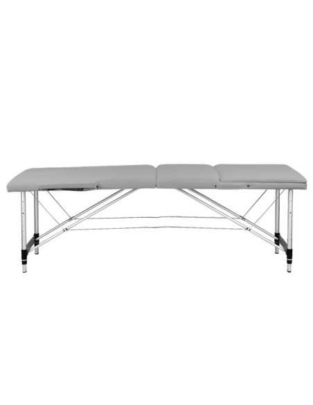 Mesa de massagem dobrável 130791 Mesa dobrável para massagem conforto alumínio 3 seções cinza