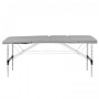 Table de massage pliante 130791 Table pliante pour massage confort aluminium 3 sections gris