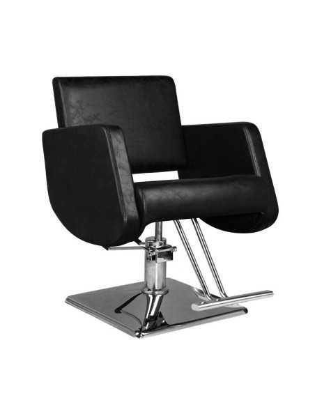 Fauteuil de coiffure chieti noir 