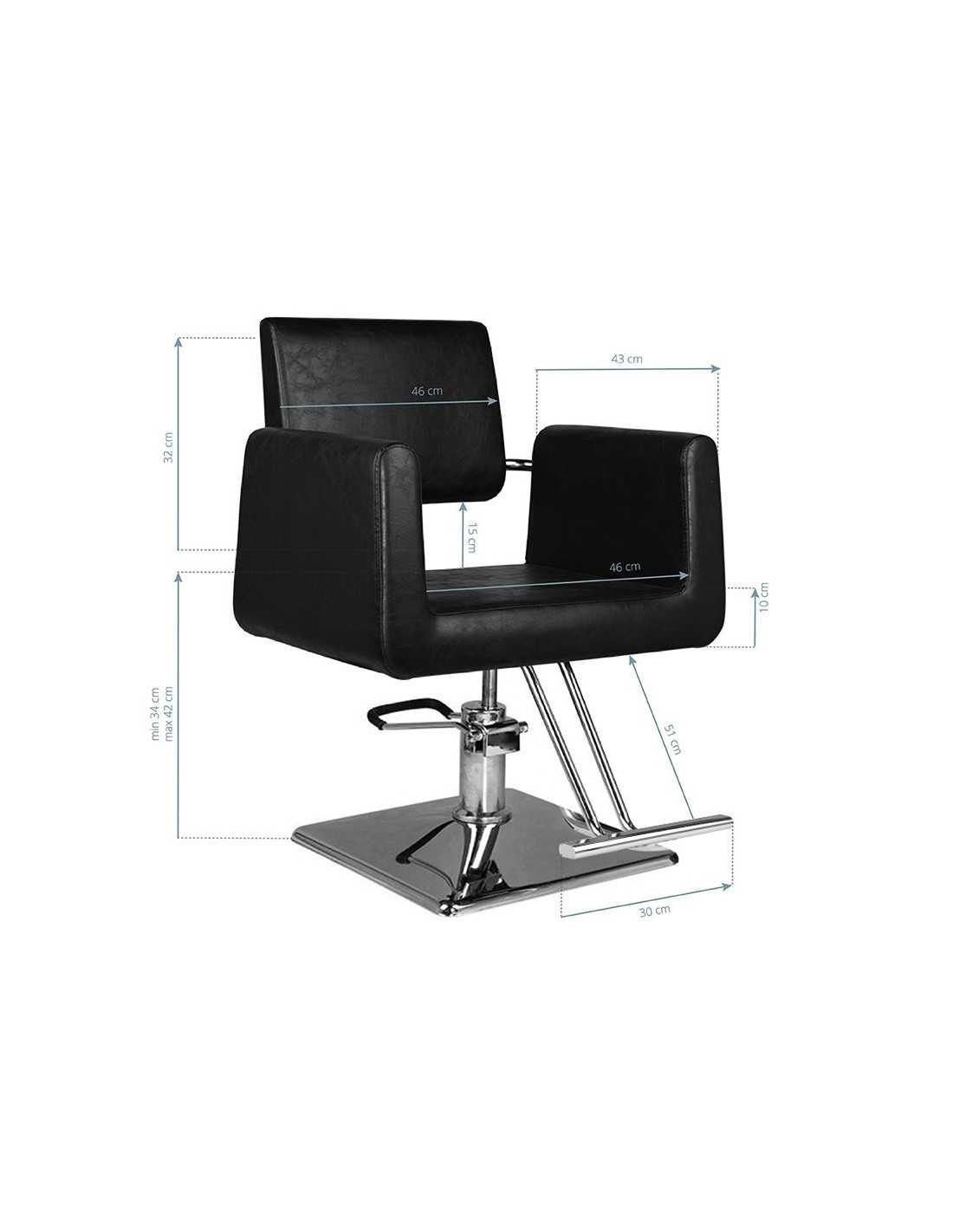 Imperia black hairdressing chair {attributes}