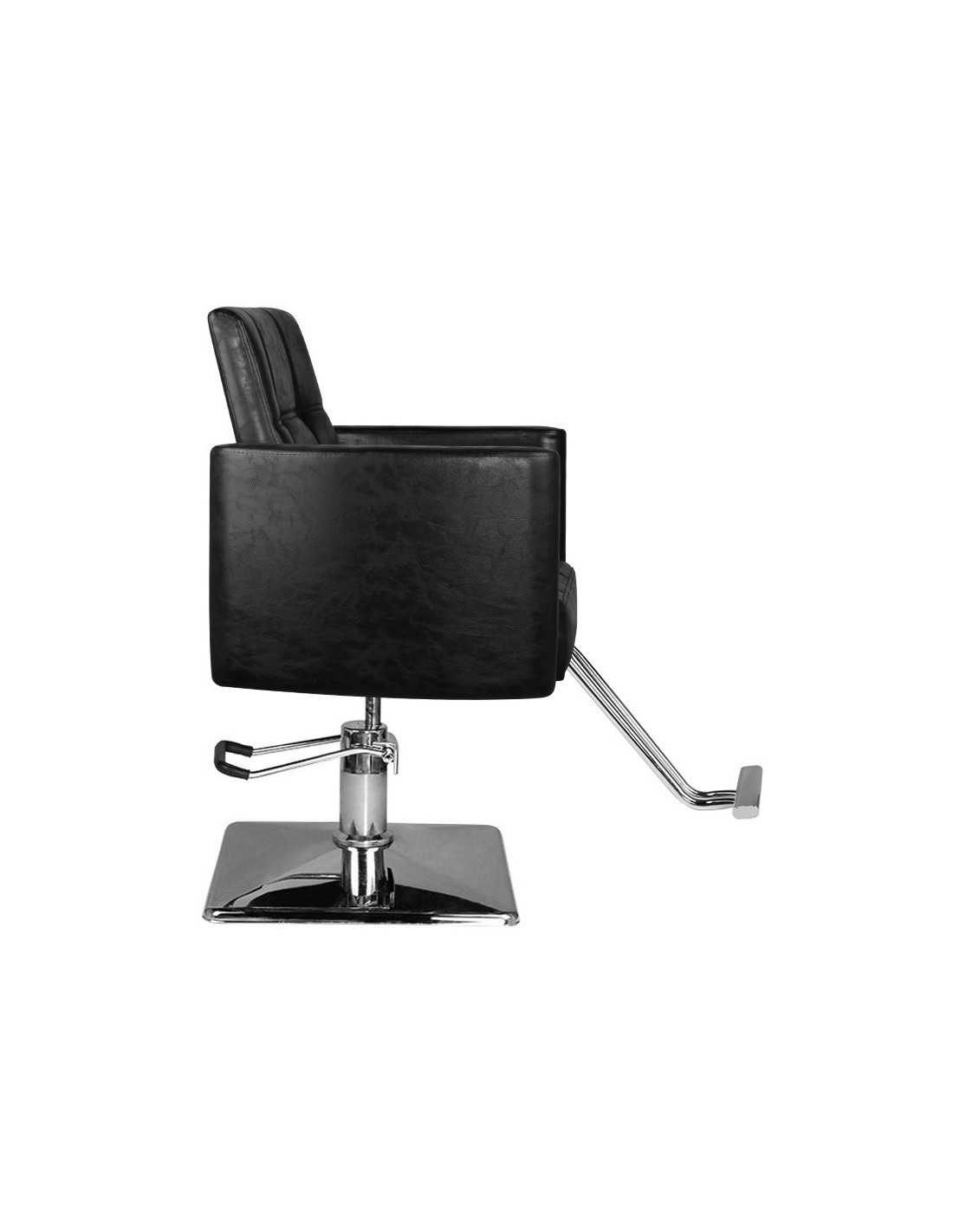 Black hairdressing chair {attributes}