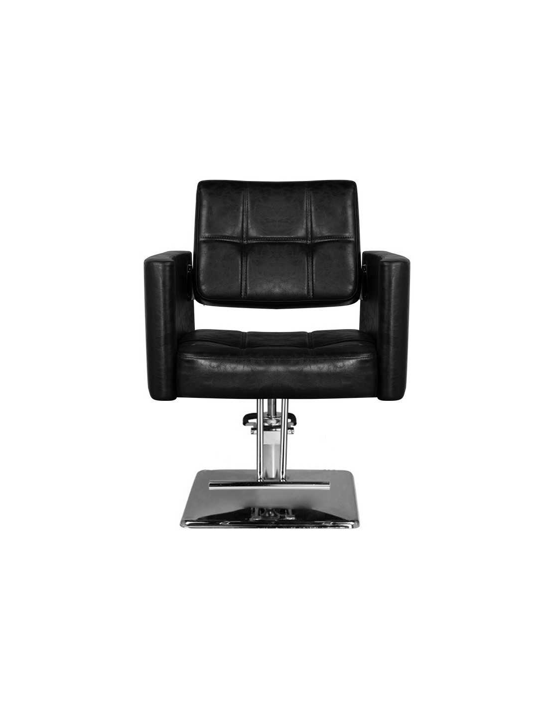 Black hairdressing chair {attributes}