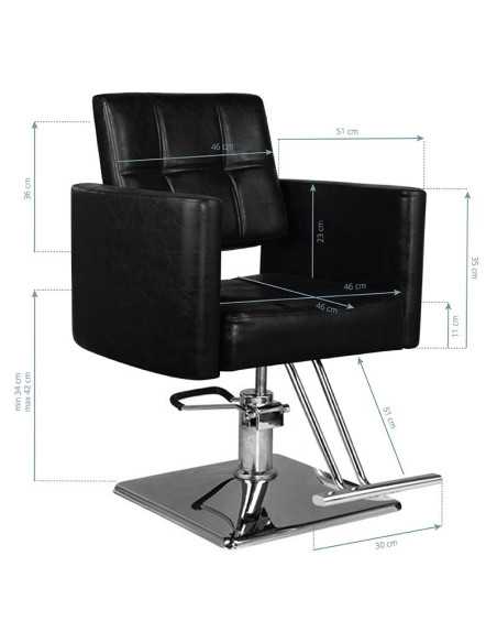 Fauteuil de coiffure noir 