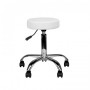 Tabouret roulettes 129898 Tabouret cosmetique am-310 blanc