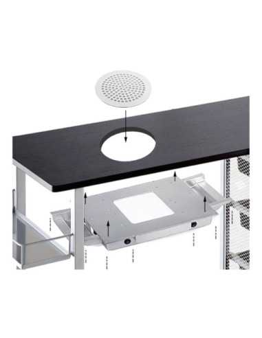 Maniküre-Staubsauger 130993 MOMO PROFESIONAL J02 WEISSER STAUBFILTER