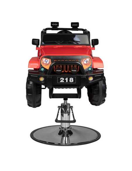 Corte de cabelo infantil, carro SUV infantil