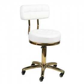 Tabouret roulettes  131988 Tabouret à roulettes OR AM-961 BLANC