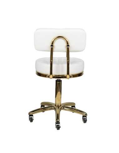 Tabouret roulettes  131988 Tabouret à roulettes OR AM-961 BLANC