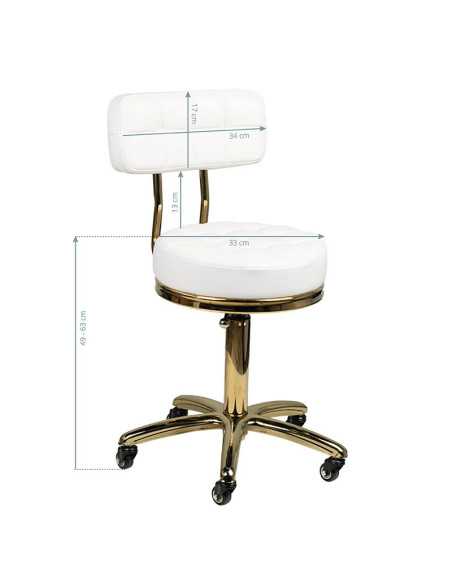 Associate Article 131988 TABORET KOSMETYCZNY GOLD AM-961 BIAŁY