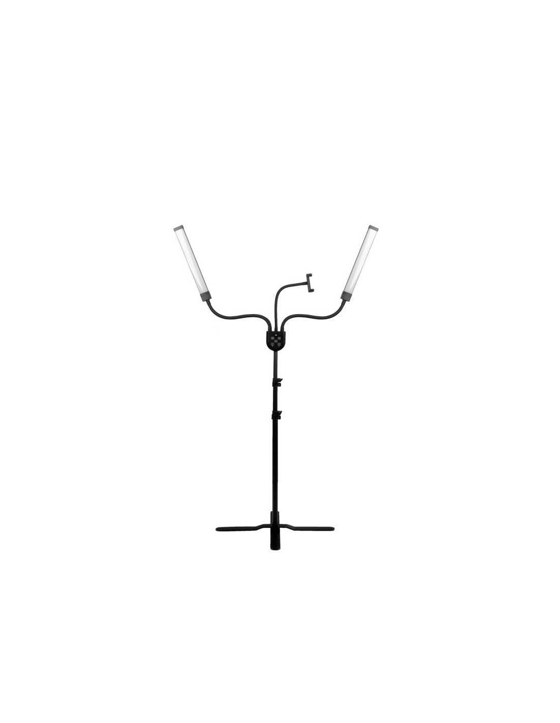 Professional Ring Light 126603 LED RING LIGHT MAKEUP AND EYELASHES POLLUKS IV TYPE MSP-MJ-02 BLACK WITH REMOTE CONTROL