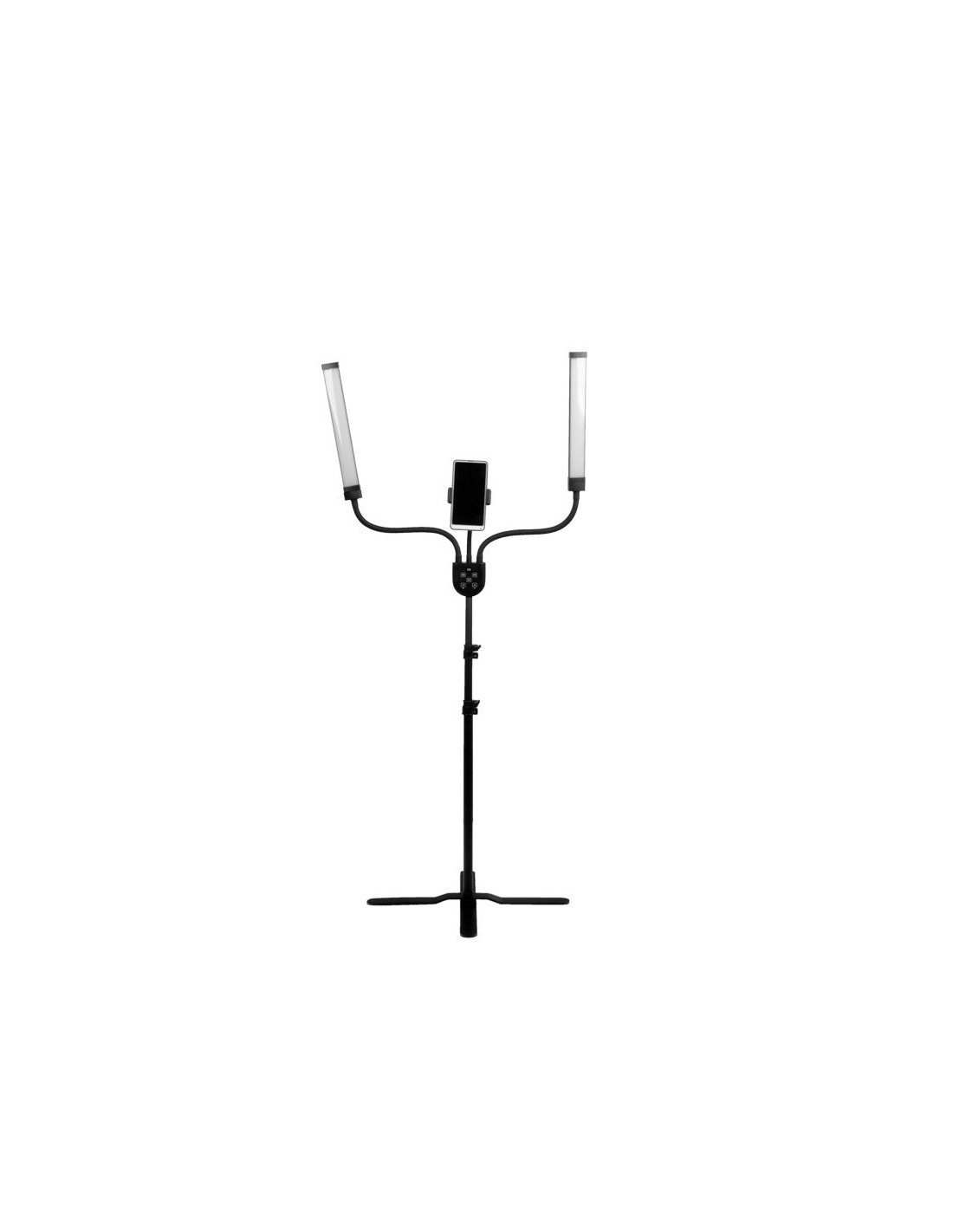 Professional Ring Light 126603 LED RING LIGHT MAKEUP AND EYELASHES POLLUKS IV TYPE MSP-MJ-02 BLACK WITH REMOTE CONTROL
