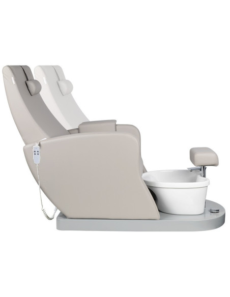 Cadeira de Pedicure Spa com Massagem 129105 Cadeira spa para pedicure cinza