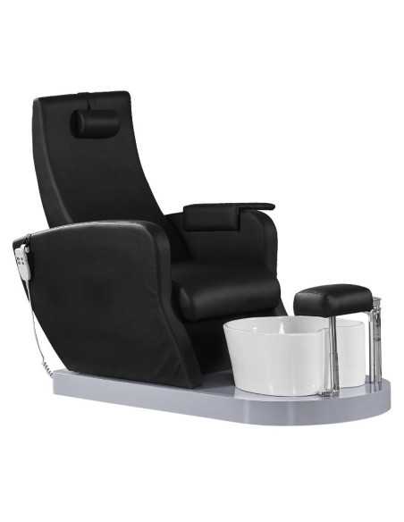 Cadeira de Pedicure Spa Massajadora 132920 Cadeira spa para pedicure preta com bomba