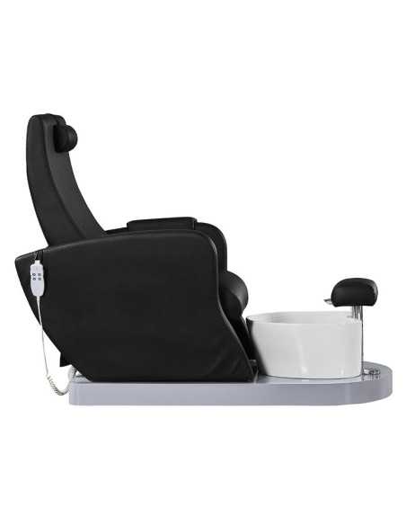 BLACK PEDICURE SPA CHAIR WITH PUMP