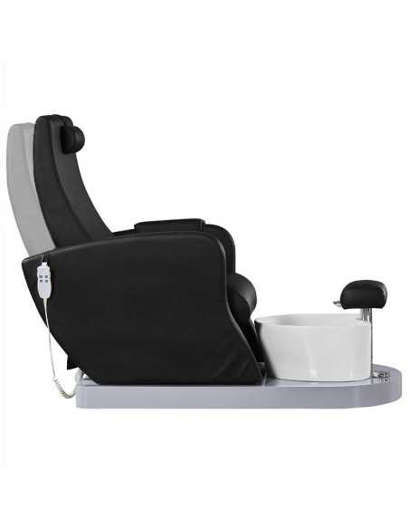 Cadeira de Pedicure Spa Massajadora 132920 Cadeira spa para pedicure preta com bomba
