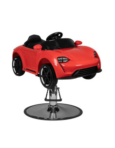 Sedia da parrucchiere per bambini rossa porshe car 